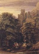 A Scene in the vicinity of a Baronial Residence in the reign of Stephen (mk47) William Turner of Oxford